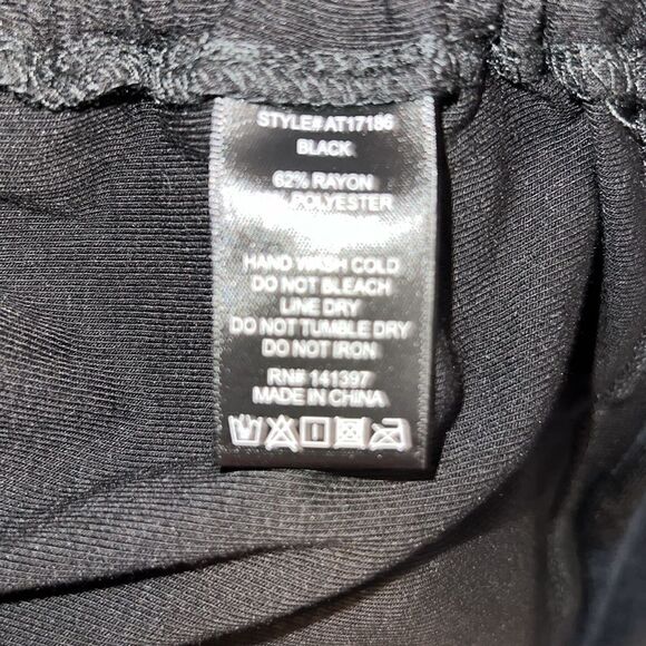 ASTR THE LABEL Black Cinch Side Short Sleeve Blouse-S - Picture 6 of 6